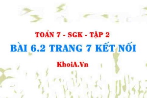 Bài 6.2 trang 7 Toán 7 Kết nối tri thức Tập 2